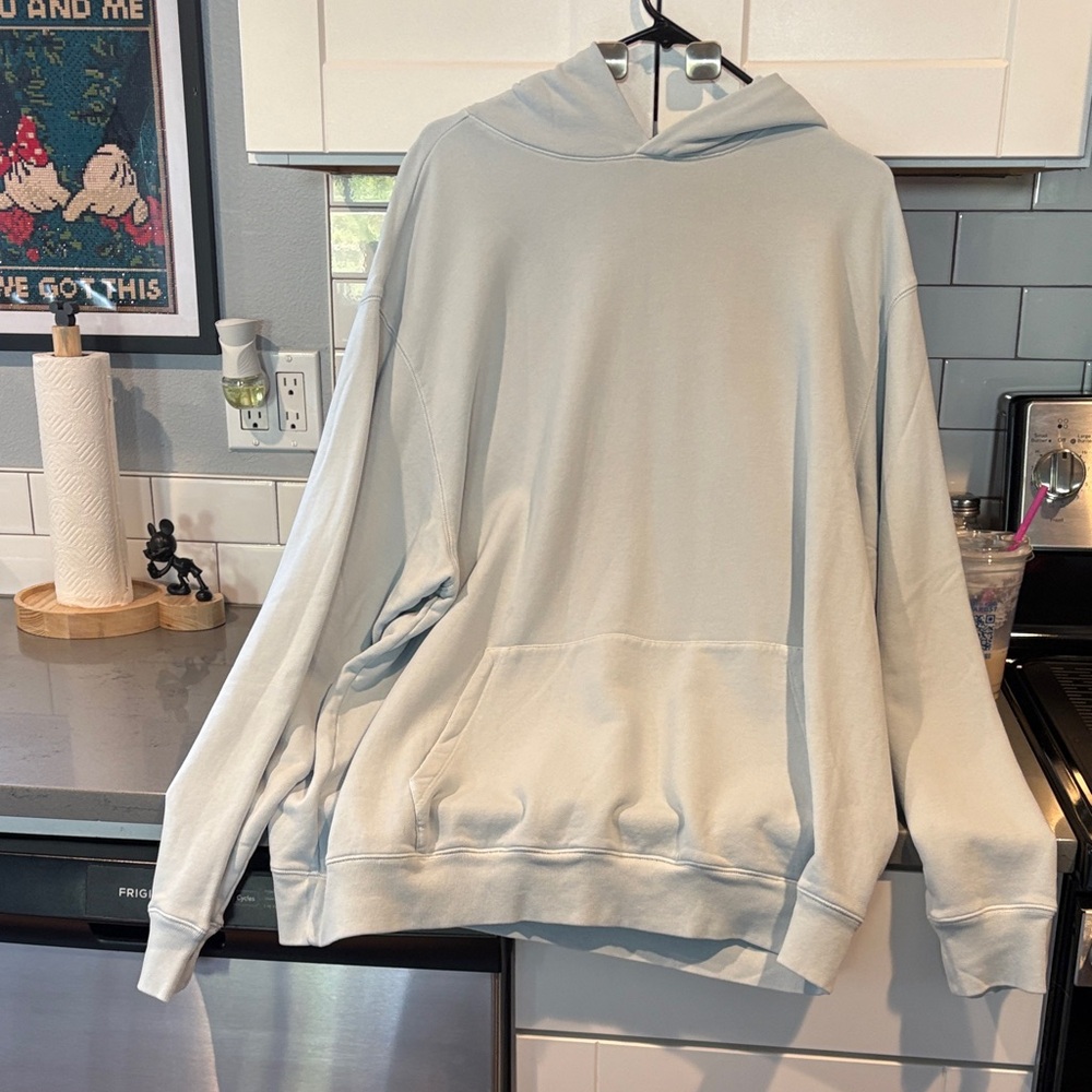 SKIMS Women's Light Blue Hoodie Sweater